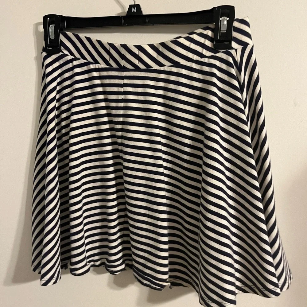 Striped Navy and White Women's Skirt